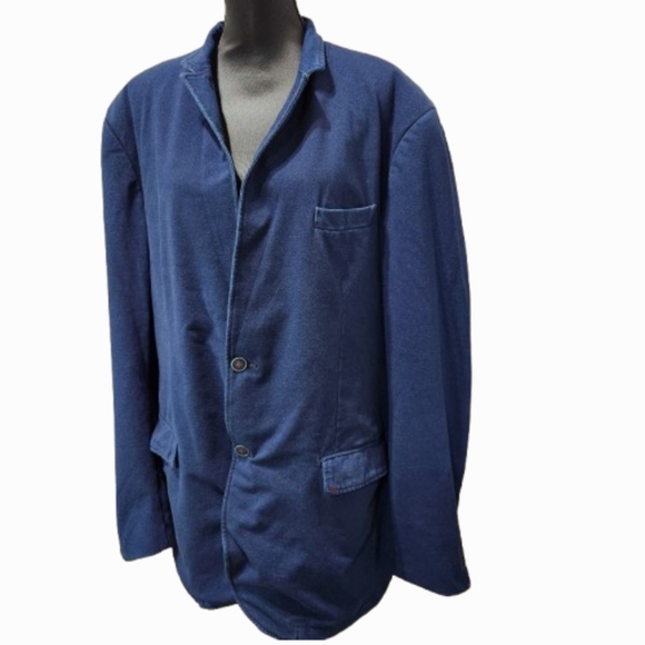 SOUL OF LONDON Men's Blue Denim Big and Tall Slouch Jacket (50T) - Picture 11 of 11